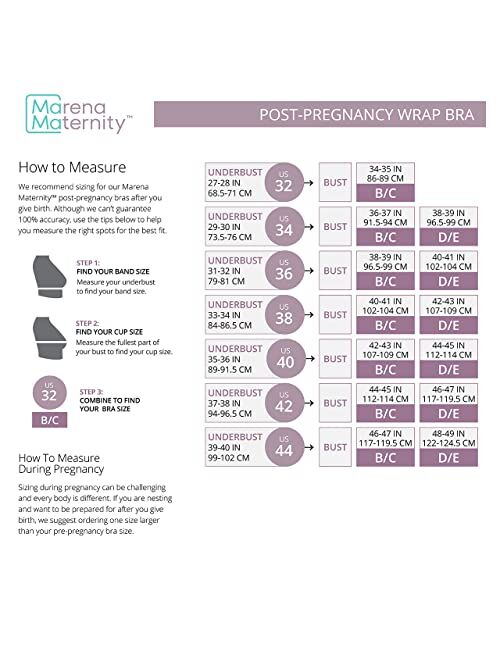 MARENA Maternity Post-Pregnancy Wrap Bra | Compression Support Bra