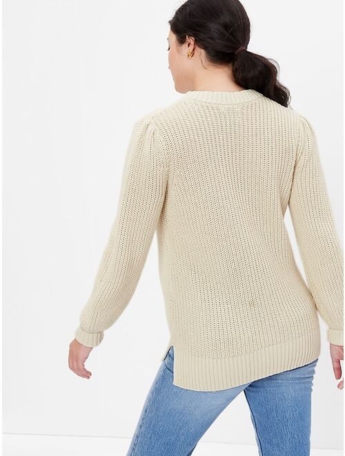 Gap Maternity Shaker-Stitch Sweater