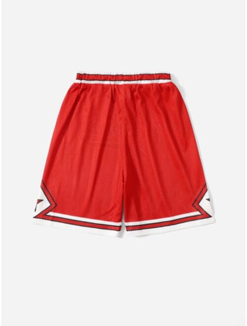 SHEIN Boys Letter Graphic Track Shorts