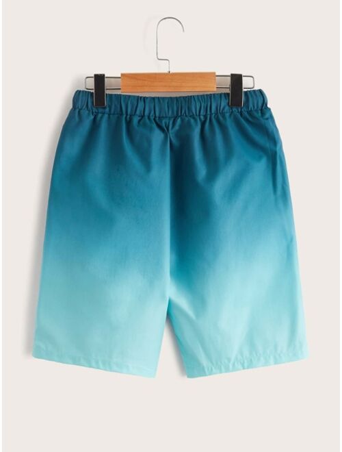SHEIN Boys Ombre Print Shorts
