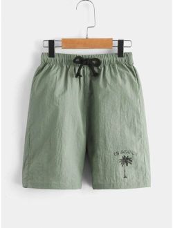 Boys Coconut Print Shorts