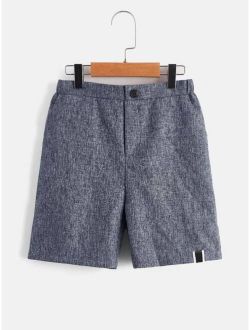 Boys Patched Detail Shorts