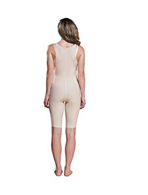 Marena Recovery Mid-Calf-Length Girdle with Suspenders - Stage 1, L, Beige