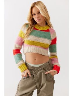 UO Avery Striped Mock Neck Sweater