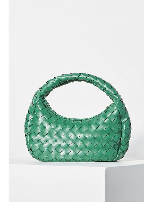 By Anthropologie Woven Faux Leather Satchel