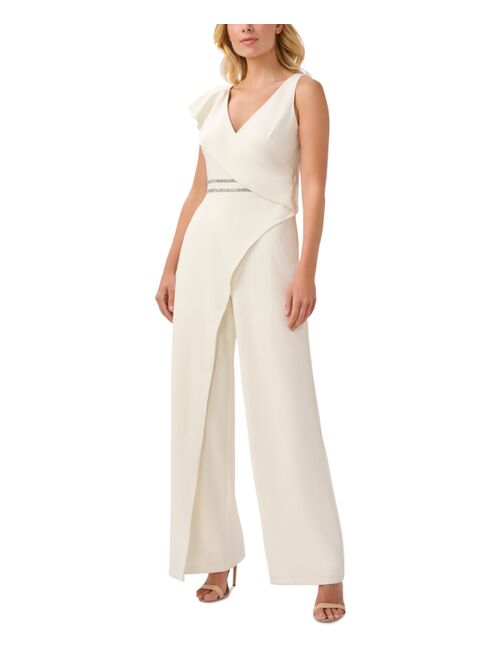 ADRIANNA PAPELL Women's Embellished Wide-Leg Jumpsuit