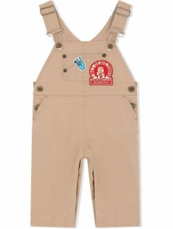 Kids patch detail overalls