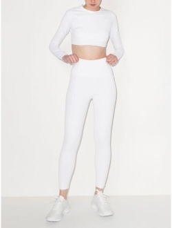 high-waisted cropped leggings