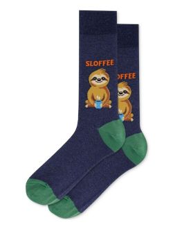 Men's Sloffee Print Crew Socks