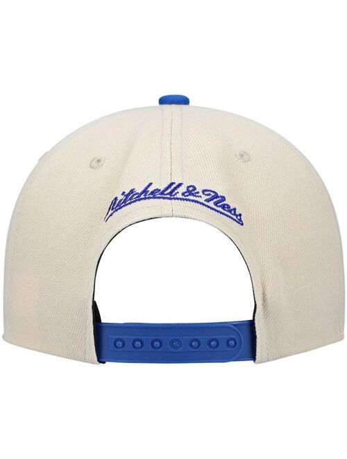 MITCHELL & NESS Men's Cream San Francisco Warriors Hardwood Classics Nba 35Th Anniversary Snapback Hat