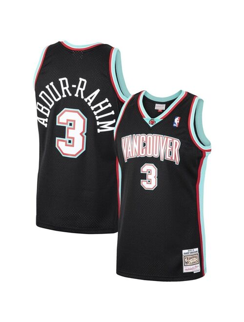 MITCHELL & NESS Men's Shareef Abdur-Rahim Black Vancouver Grizzlies 2000-2001 Hardwood Classics Swingman Jersey