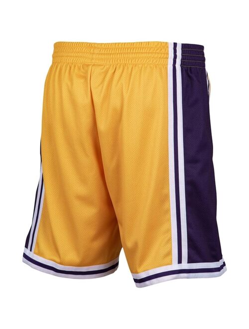 Mitchell & Ness Men's Gold-Tone Los Angeles Lakers Hardwood Classics Big Face 2.0 Shorts