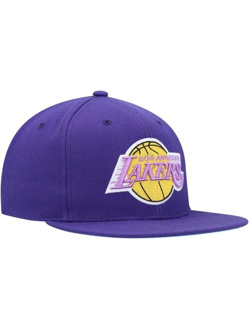 Mitchell & Ness Men's Purple Los Angeles Lakers Hardwood Classics Under Finals Snapback Hat