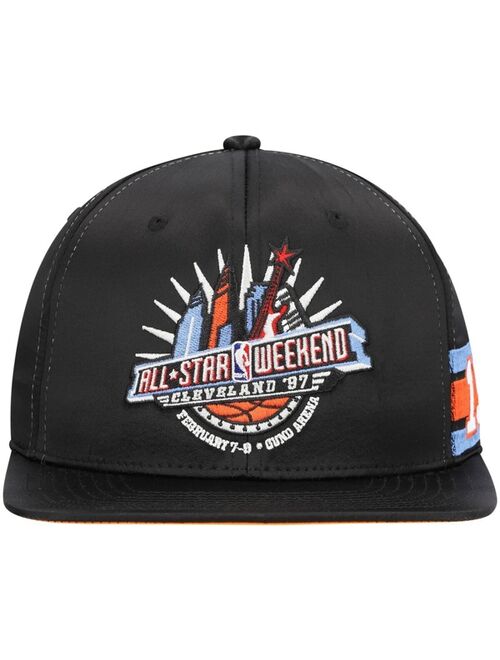 Men's Mitchell & Ness Black 1997 Nba All-Star Game Hardwood Classics Slick Back Snapback Hat