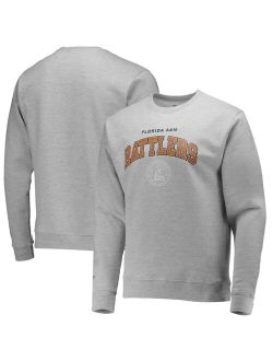 Heathered Gray Florida A&M Rattlers Classic Arch Pullover Sweatshirt