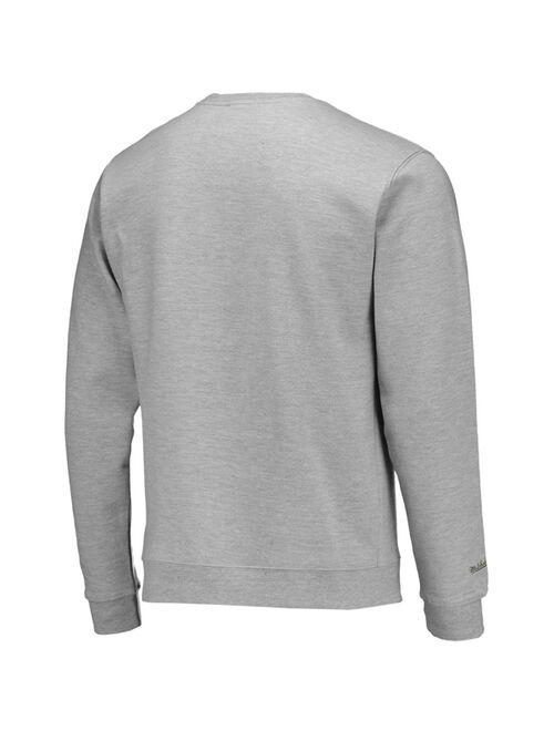 Men's Mitchell & Ness Heathered Gray Florida A&M Rattlers Classic Arch Pullover Sweatshirt