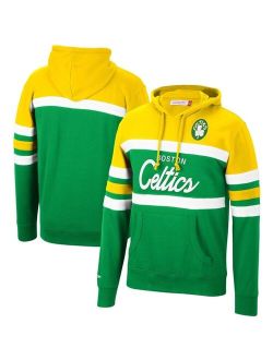 Men's Yellow, Green Boston Celtics Head Coach Pullover Hoodie