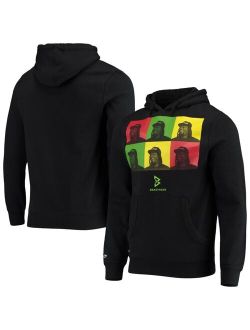 Black Beast Mode Step and Repeat Pattern Pullover Hoodie