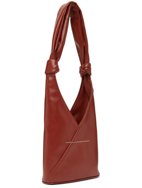 MM6 MAISON MARGIELA Red Faux-Leather Messenger Bag
