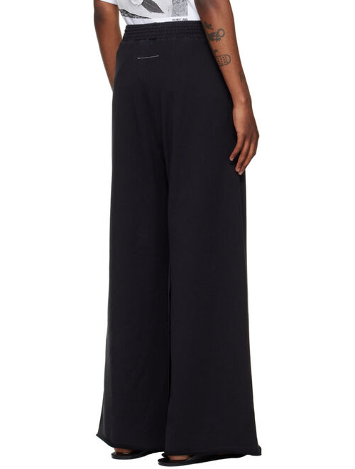 MM6 MAISON MARGIELA Black Split Lounge Pants