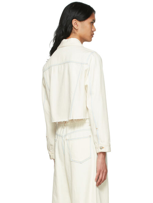 MM6 MAISON MARGIELA SSENSE Exclusive Off-White Denim Jacket