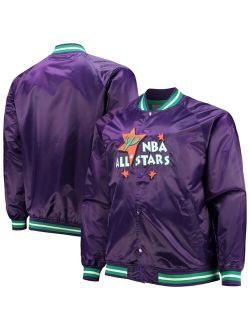 Purple Big and Tall 1995 NBA All-Star Game Hardwood Classics Satin Full-Snap Jacket