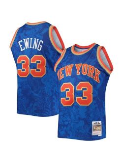 Patrick Ewing Blue New York Knicks Hardwood Classics 1991-92 Lunar New Year Swingman Jersey