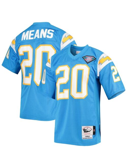 Men's Mitchell & Ness Natrone Means Powder Blue Los Angeles Chargers Authentic Retired Player Jersey