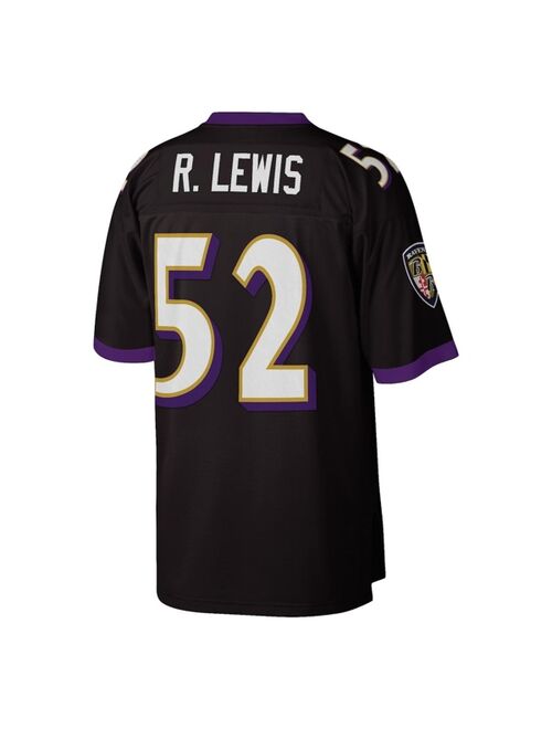 Mitchell & Ness Men's Ray Lewis Black Baltimore Ravens 2004 Authentic Throwback Retired Player Jersey