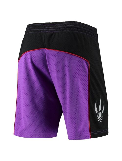 Men's Mitchell & Ness Purple Toronto Raptors Hardwood Classics Primary Logo Swingman Shorts
