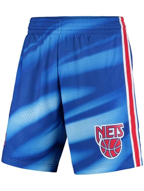 Mitchell & Ness Men's Blue New Jersey Nets Hardwood Classics Swingman Shorts