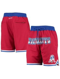 Red New England Patriots Just Don Gold Rush Shorts