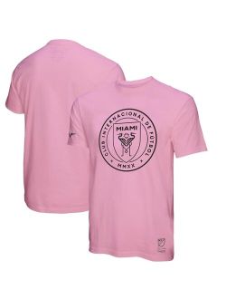 Men's Pink Inter Miami CF Team Logo T-shirt