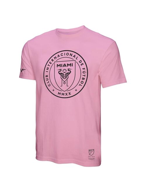 Mitchell & Ness Men's Pink Inter Miami CF Team Logo T-shirt