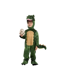 Child Unisex Brown T-rex Realistic Costume-3T