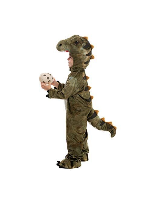 Spooktacular Creations Child Unisex Brown T-rex Realistic Costume-3T
