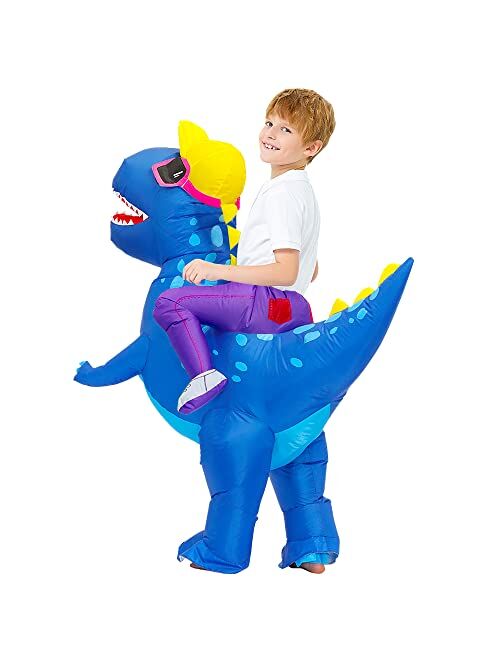 Decalare Inflatable Dinosaur costumes for kids T-Rex Costume Fancy Costumes Halloween Party Cosplay Fantasy Blow up Costume