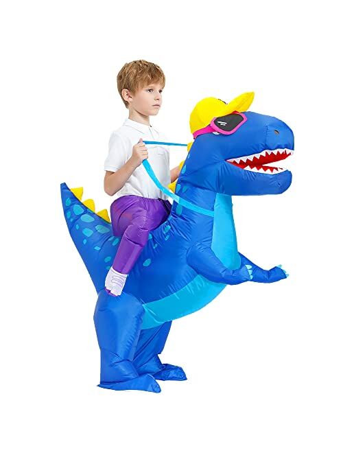 Decalare Inflatable Dinosaur costumes for kids T-Rex Costume Fancy Costumes Halloween Party Cosplay Fantasy Blow up Costume