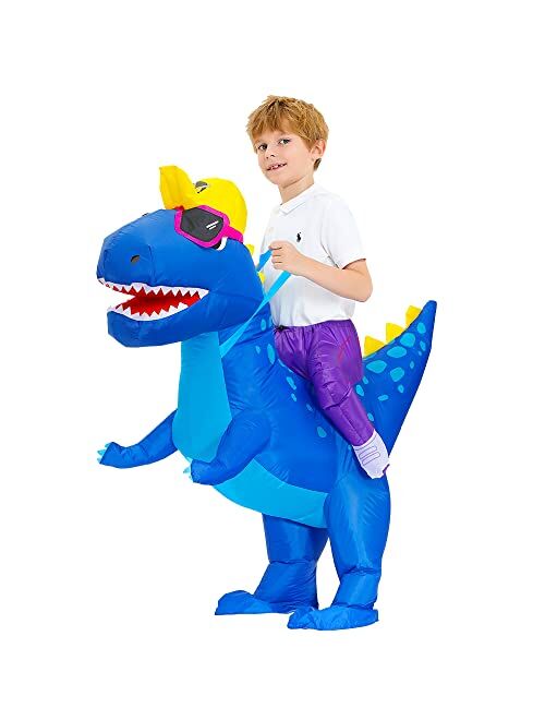 Decalare Inflatable Dinosaur costumes for kids T-Rex Costume Fancy Costumes Halloween Party Cosplay Fantasy Blow up Costume