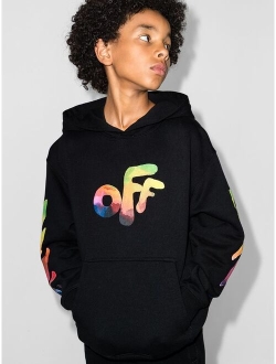 Off-White Kids Watercolour Arrow-print hoodie
