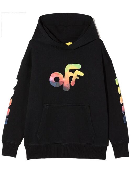 Off-White Kids Watercolour Arrow-print hoodie