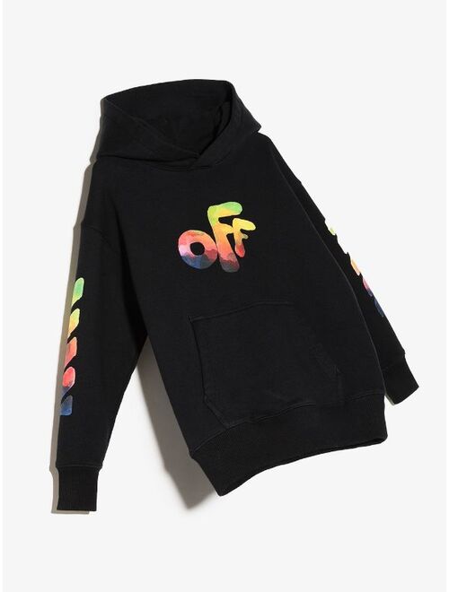 Off-White Kids Watercolour Arrow-print hoodie