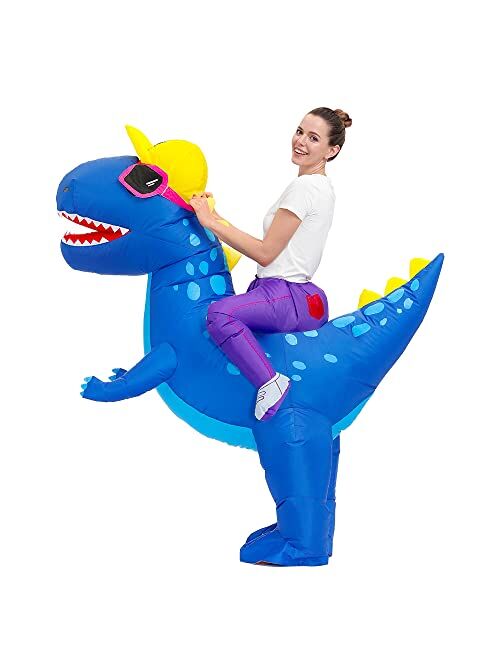 Decalare Inflatable Costume For Adults, Inflatable Dinosaur Costume, Halloween Costumes For Men/Women,Funny Blow up Costumes