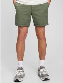 6" Vintage Cotton Solid Shorts