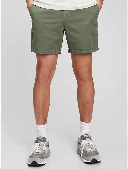 Gap 6" Vintage Cotton Solid Shorts
