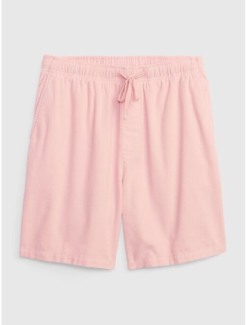 Gap Corduroy Solid E-Waist Drawstring Shorts