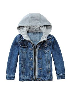 Banibear Boys' Denim Jacket Outerwear, 9M-14 Years