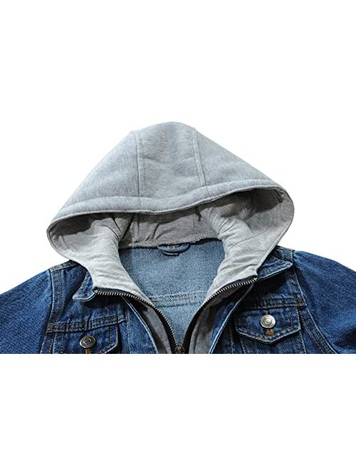 Banibear Boys' Denim Jacket Outerwear, 9M-14 Years