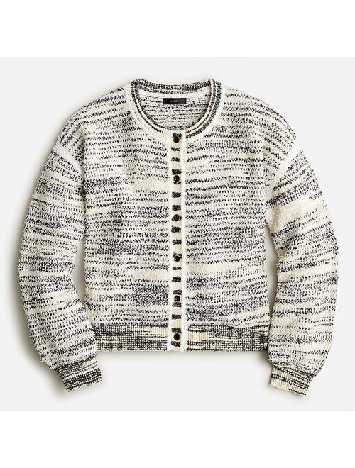 J.Crew Space-dyed textured cardigan sweater