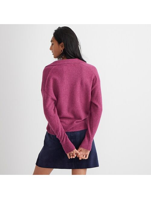 J.Crew Collared V-neck sweater in Supersoft yarn